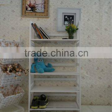 Living Room Simple to Use Multi-layer Solid Wood Shoe Rack Shelf photo-3