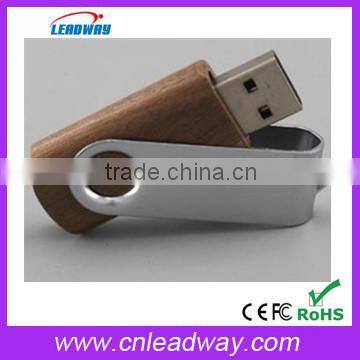 2016 most popular usb gadget different kinds of wood swivel usb flash drive