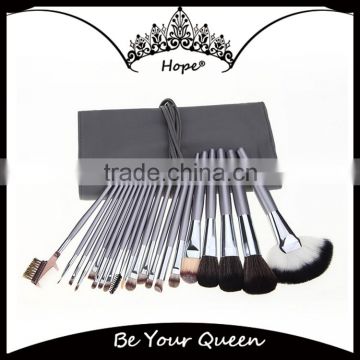 Synthetic Hair Silver Grey 20pcs Makeup Brush Packaging