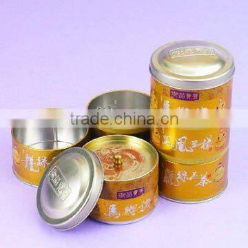 Three layers tea tin can