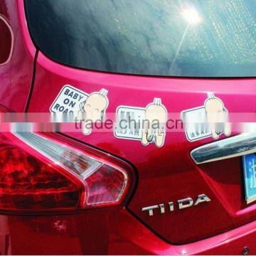 popular car sticker, removeable colorful waterproof soft magnet car sticker