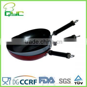 Non-Stick Carbon Steel Round Wok