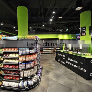 Hongjin Supermarket Equipment Food Display Shelf Design