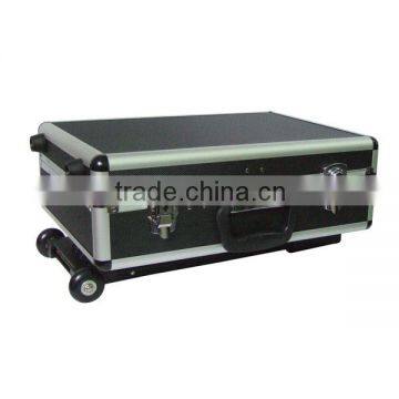 the fashion promotional trolley hard plastic tool case with wheels