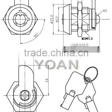 The Cylinder Mortise Cabinet Cam Lock photo-2