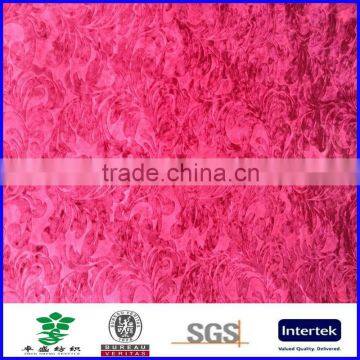 Polyester Thick Custom Embossed Velvet Upholstery Fabric photo-6