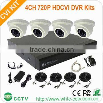 4 channels 720p hdcvi mini ir camera hdcvi dvr kits