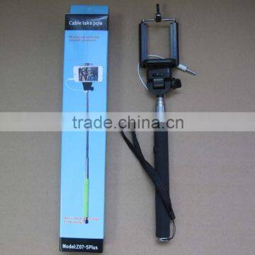 Telescopic Handle monopod selfie stick for mobile phone