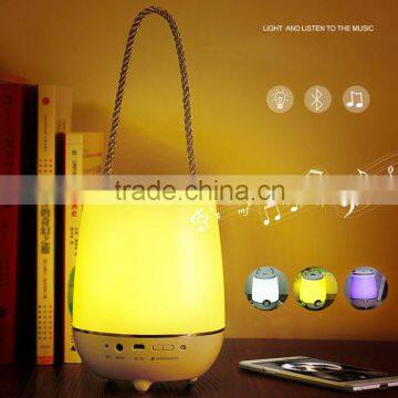 2016 New Bluetooth Speaker Lamp Night Light Lantern With Strap Wireless Audio Speaker 3.5mm Audio Input 10 Min Timer photo-3