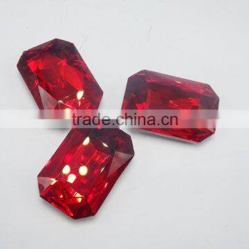 full colors and sizes rectangle shape crystal rhinestone for jewelry