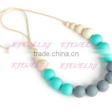 baby round teething beads necklace hot baby teething necklace wholesale2016 Most Popular TN040