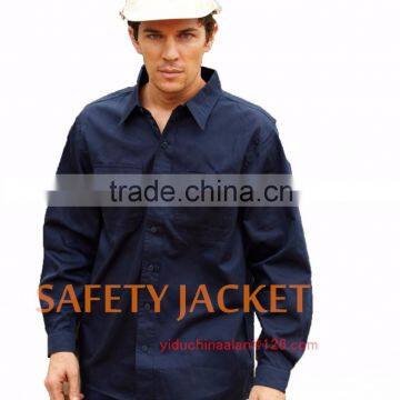 safety jacket 100%cotton workwear navy blue