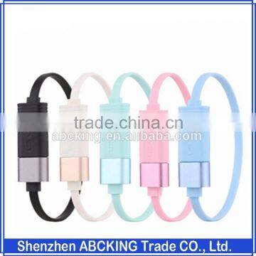 USAMS Popular Wrist data cables for iphone 6 6S 6S plus 5S mobile charger data cable