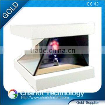 2016 Chariot Indoor 3d Hologram Screen, Advertising Showcase, Showbox, Pyramid.