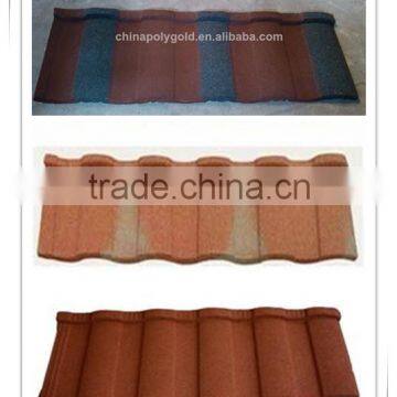 color roof tile price/stone coated steel roof tile/constructional material