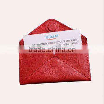 genuine leather wallet name card holder pu passport card holder