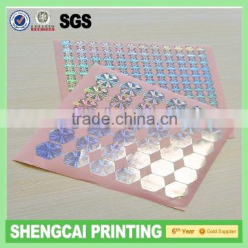 Diameter 15mm hologram Sticker Oringal labels, Laser stickers , hologram stickers, waterproof stickers