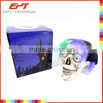 Hallomas toys plastic skull with light and sound