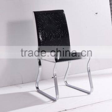 2016 Popular Design Black Color PU High Rebound Sponge +iron Leather Office Chair Four Legs China Supplier Foshan photo-6