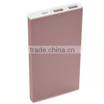 rachargeable portable ultra thin metal power