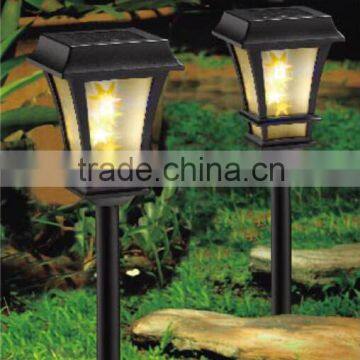 3D effect solar garden stake light