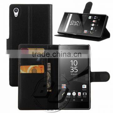 Ultra High Quality Magnetic Flip PU Leather Wallet Case With Card Slots For Sony Xperia Z5 Premium Luxury Case Fast Delivery photo-1