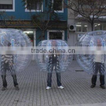 Hot sale fuuny and durable plastic air bubble ball,loopy ball for football