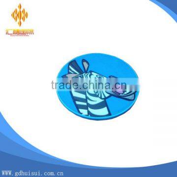 High quality custom animal shape round rubber coasters wholesale