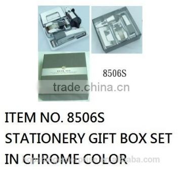 5 pieces chrome plated stationery set