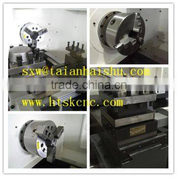 CNC lathe machine with auformatic feeding device hydraulic oil power