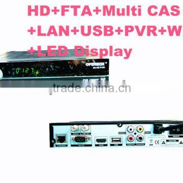 1080p HD DVB-S2 FTA Multi CAS LAN USB PVR iptv satellite receiver