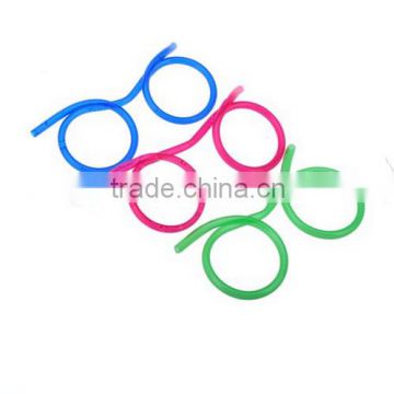 glasses shaped drinking straw / Glasses Drinking plastic Straw / glasses shaped straw