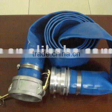 pvc lay flat hose with connector