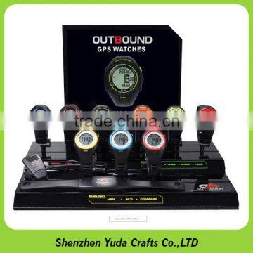 Large Wooden Watch Stand Unit Brand Logo MDF Stand for Watches photo-5