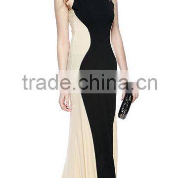 Plain Dye Slim Fit Elegant I Shape off Shoulder Long Evening Dress photo-2