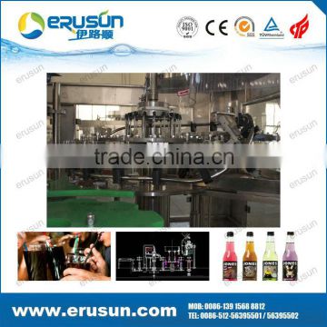 Top quality professional glass bottle juice filling line 3-in-1