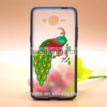 2016 Luxury Phone Case printing Beautiful Peacock TPU+PC 2 in 1 Hybird Phone Cases For Samsung G530
