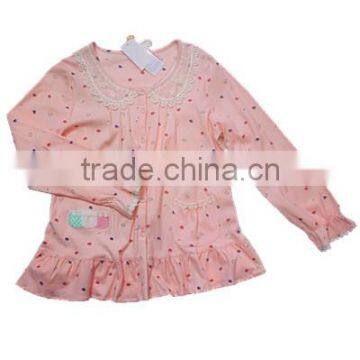 The Fabric Printing Lovely Girls Pajamas Nightdress Of Sweet Style