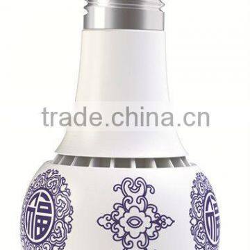 light led manufacture artistic light LED ceramic lamp ,LED ceramic bulb,blue and white porcelain lamp"blessing with blessing"