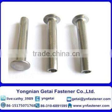 Carbon Steel Galvanized Flat Head Tubular Rivets DIN 7339 photo-2