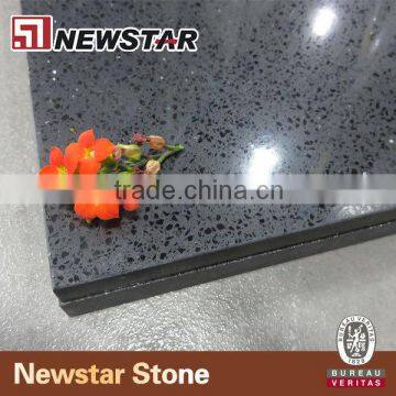 Newstar black quartz floor tiles