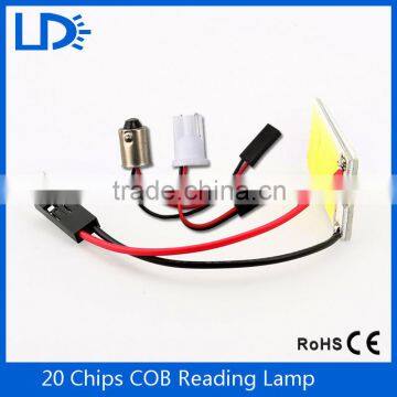 20SMD 12V COB White Light Sourcing For Auto Reading Lamp Dome Bulb Led Auto Interior Panel Light