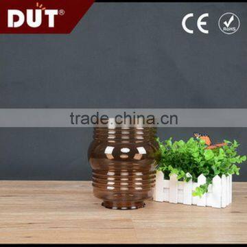 2016 hot sale UV-resistant 200MM acrylic outdoor lampshade in tea color