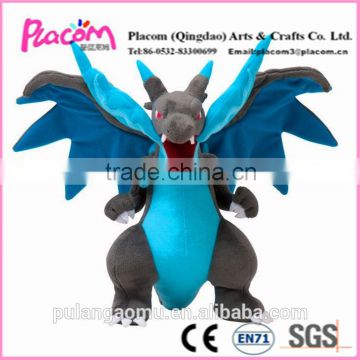 New Hot Pokemon Plush Toy Figure Mega Evolution x Charizard Doll Stuffed Animal for Promotion