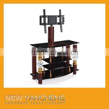 tempered glass tv stand