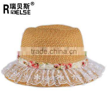 cheap paper straw hat wholesale summer kids hat for promotion