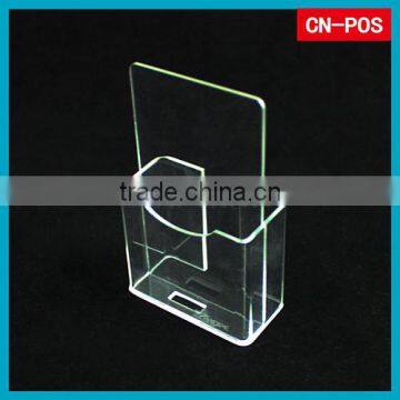 displaying acrylic brochure holder for shopping mall