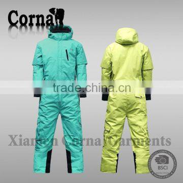 Professional polyester windproof good quality one piece ski suit adults