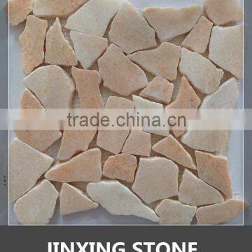 natural stone pebble stone carpet mosaic tile