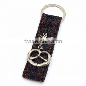 Red Black Heart Shaped Handmade Personalized Blank Leather Keyring /Leather Key Chain/Leather Keyfob photo-5